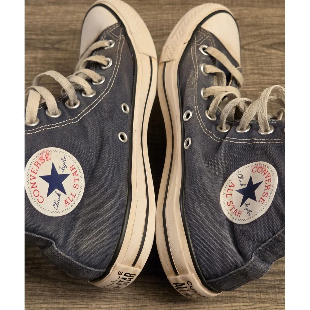 Converse High Top Shoes Sneakers Womens 8.5 Mens 6.6.5 Navy